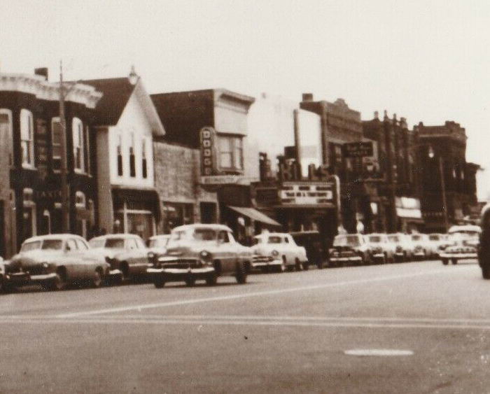 Hills Theatre - Old Postcard View (newer photo)